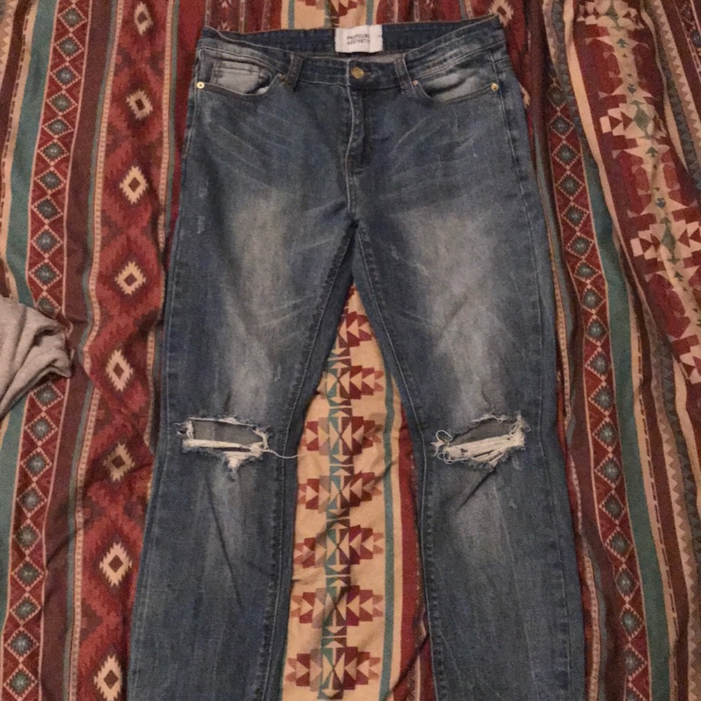 Profound Aesthetic Distressed Jeans